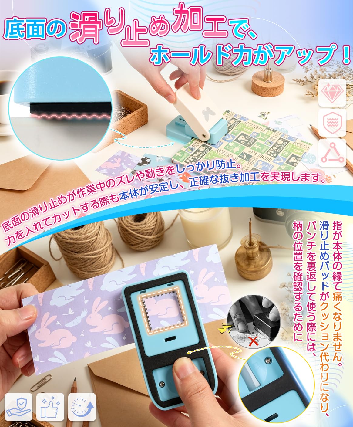 No.1 【サンプル】ダイカット★クラフトパンチ Amazon.co.jp: [BIG masow] クラフトパンチ 穴あけパンチ 7種デザイン
